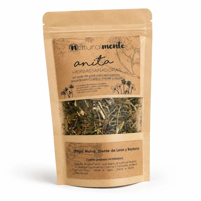 Infusión Herbal Natural | mdqestetics – Ortiga, Malva, Diente de León y Bardana