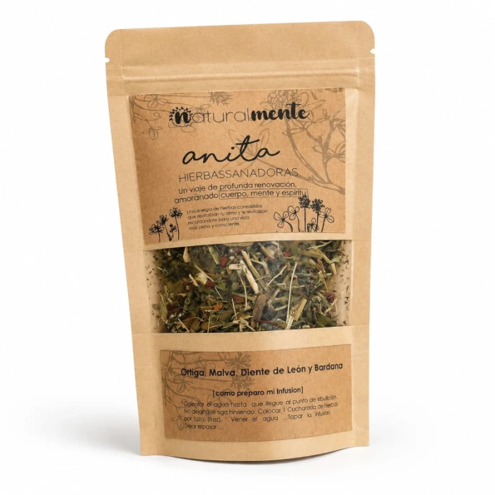 Infusión Herbal Natural | mdqestetics – Ortiga, Malva, Diente de León y Bardana