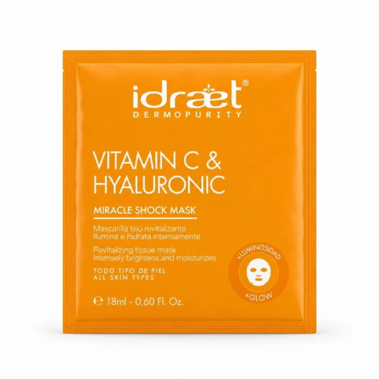 Máscara Facial Anti-Age Revitalizante Vitamina C y Hyaluronic | mdqestetics | Piel Firme y Radiante