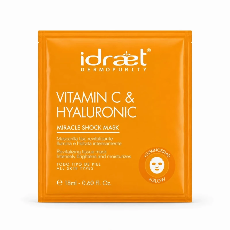 Máscara Facial Anti-Age Revitalizante Vitamina C y Hyaluronic | mdqestetics | Piel Firme y Radiante
