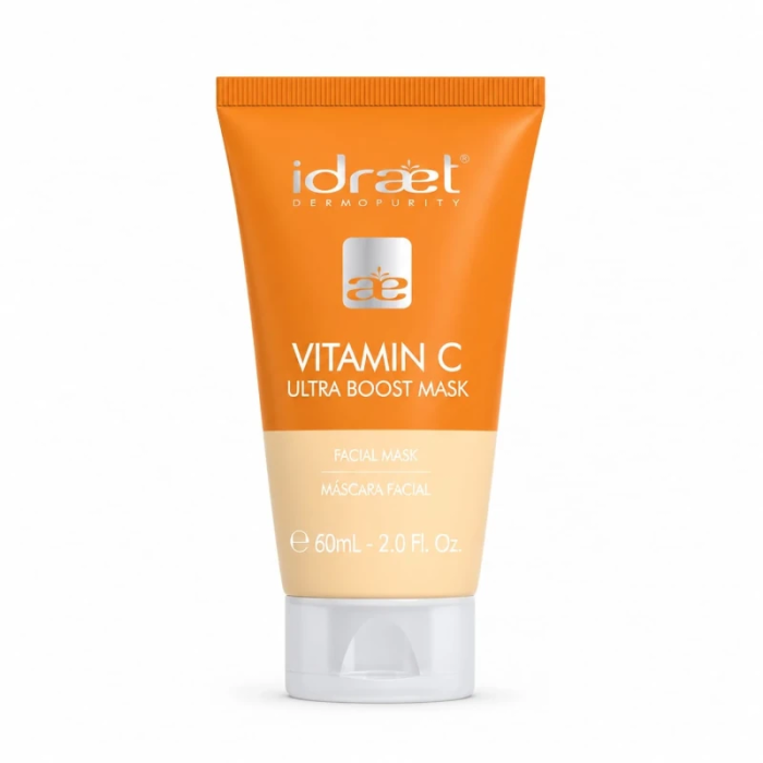 Máscara Facial Exfoliante Ultra Boost Vitamina C Idraet | mdqestetics | Piel Renovada y Radiante