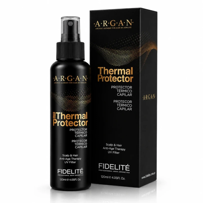 Protector Térmico Argan Fidelite | mdqestetics | Cabello Protegido y Brillante