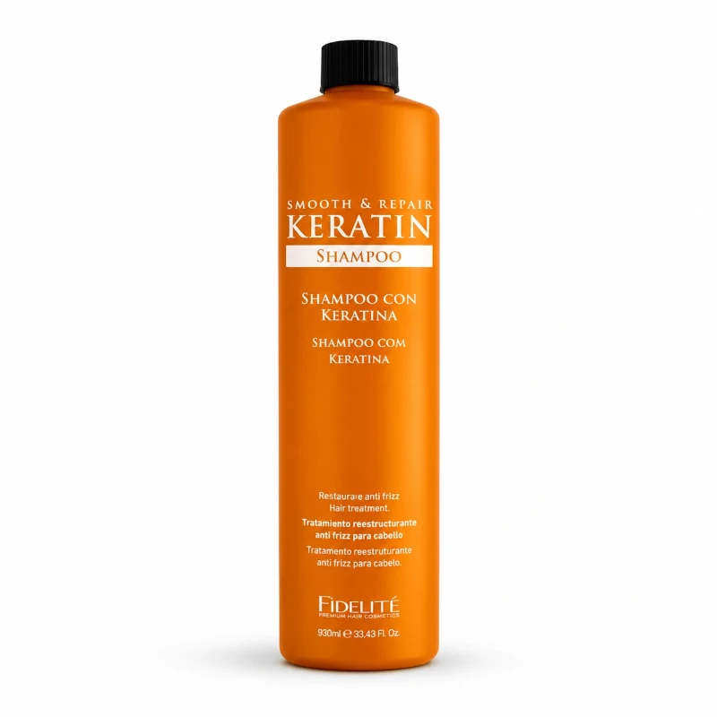 Shampoo Keratina Fidelite | mdqestetics | Reparación y brillo para cabellos dañados