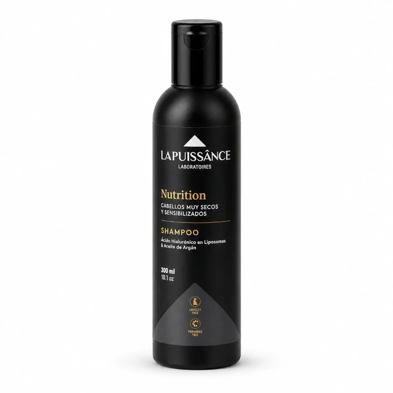 Shampoo Ácido Hialurónico y Argán La Puissance | mdqestetics | Hidratación y brillo intenso