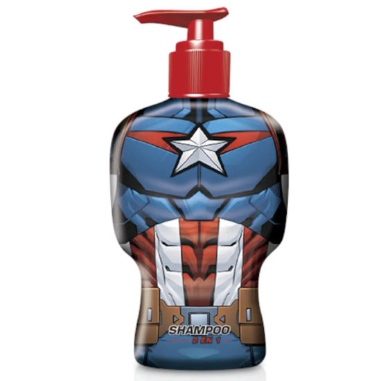Shampoo 2 en 1 Capitán América Algabo Kids | mdqestetics | Limpieza y cuidado divertido