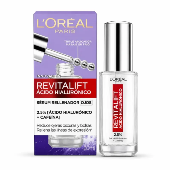 Serum Rellenador Ojos Revitalift 2.5% Ácido Hialurónico + Cafeína | MDQEstetics