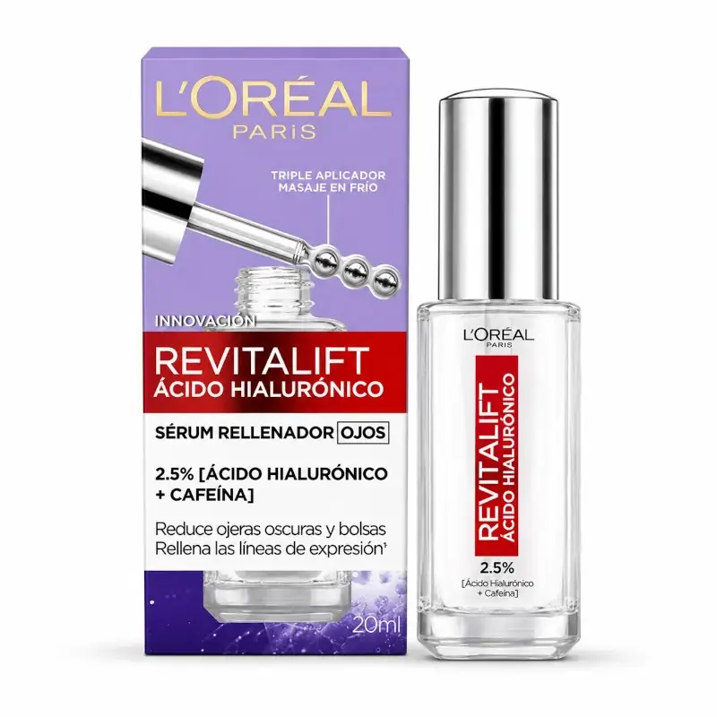 Serum Rellenador Ojos Revitalift 2.5% Ácido Hialurónico + Cafeína | MDQEstetics