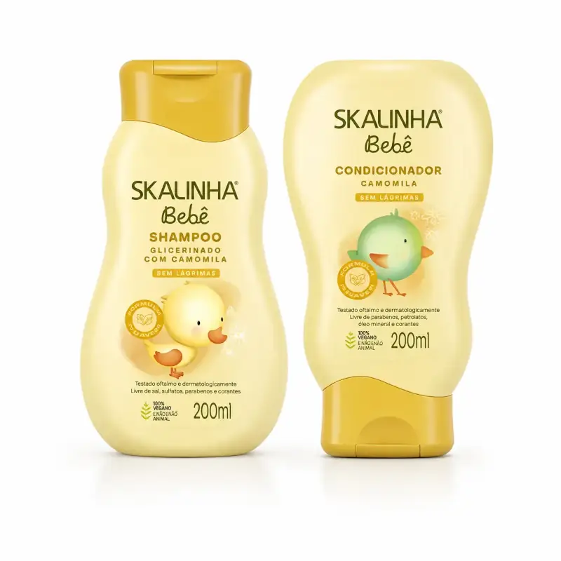 Kit Shampoo + Acondicionador Baby Skalinha | Cuidado Infantil | MDQESTETICS