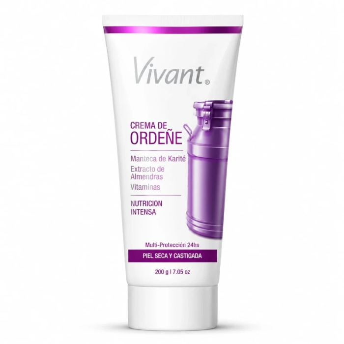 Crema de Ordeñe para Piel Seca y Castigada Vivant | mdqestetics | Hidratación y reparación natural