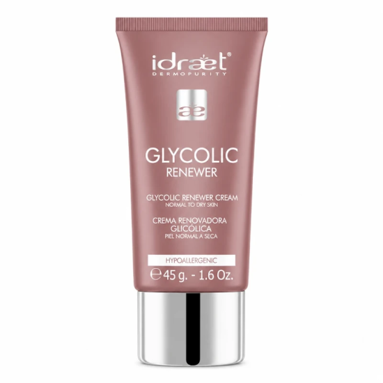 Crema Renovadora Glicólico Idraet | mdqestetics | Exfoliación e hidratación natural