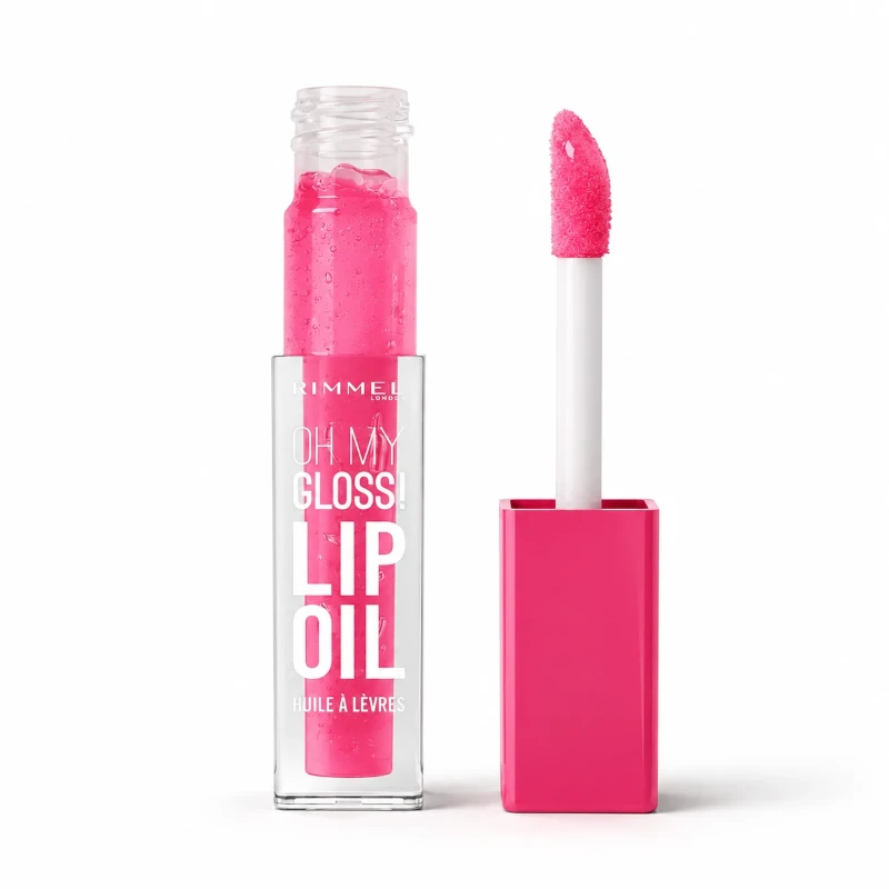 Oh My Gloss! Lip Oil Rimmel London | mdqestetics | Brillo labial hidratante con aceites naturales y efecto glow